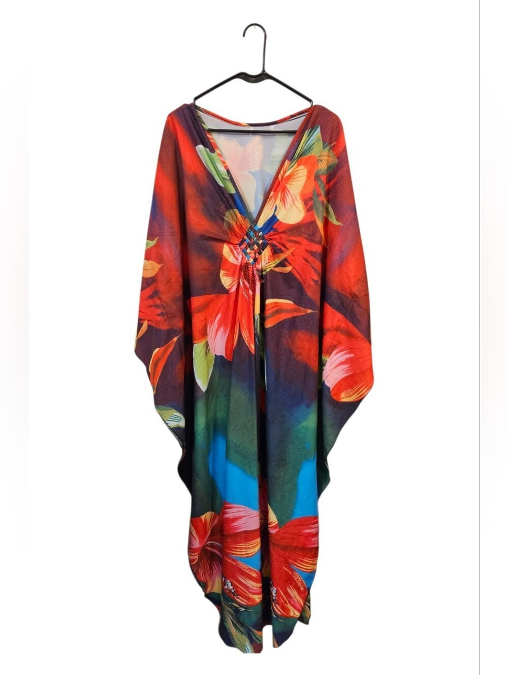 Multicoloured Floral Kaftan